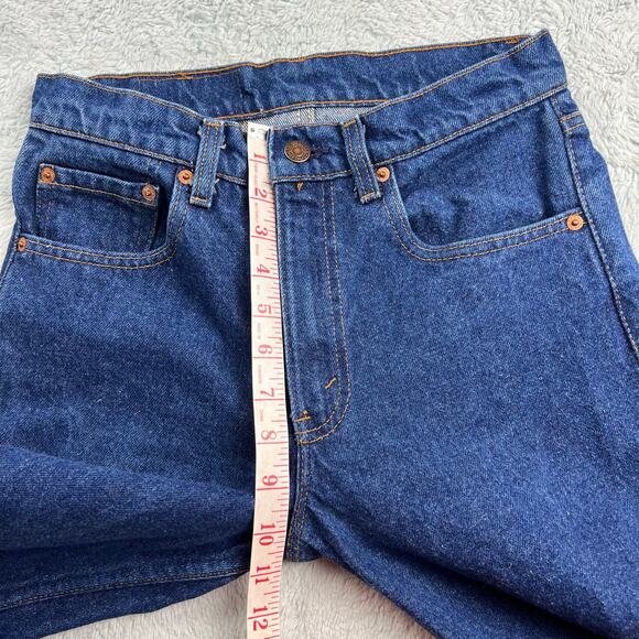 Levi’s women’s Vintage 1987 505 Blue Jeans size 28x30 Reworked - Picture 6 of 9